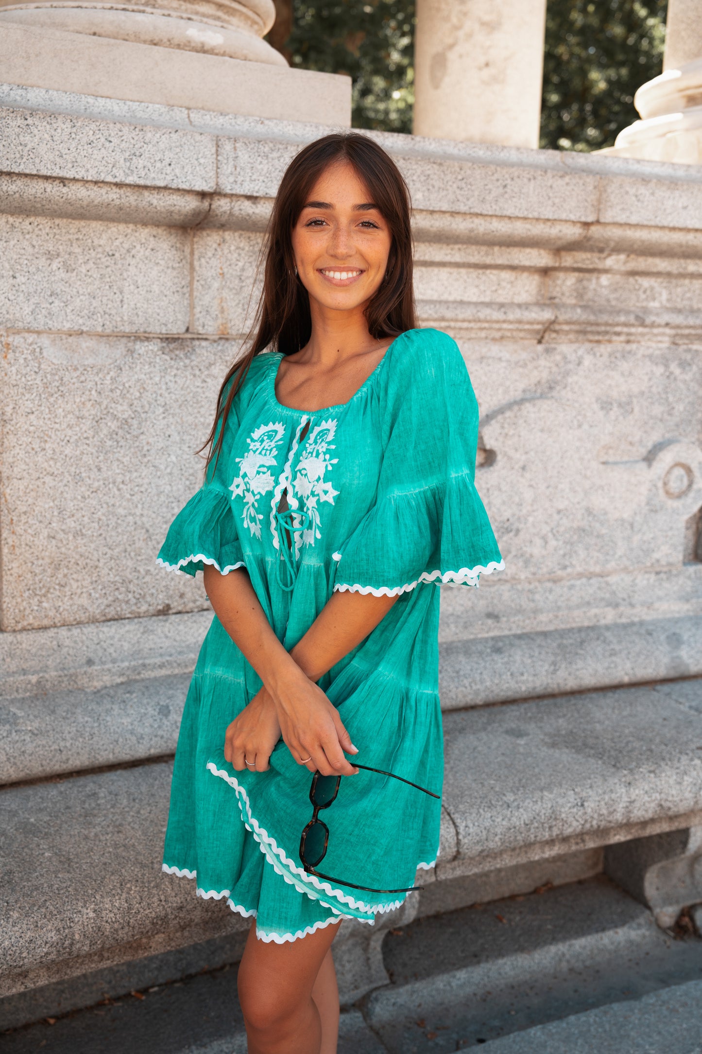Udaipur Verde: Vestido 23414-Paquete de 3 (17€/Cada Unidad)