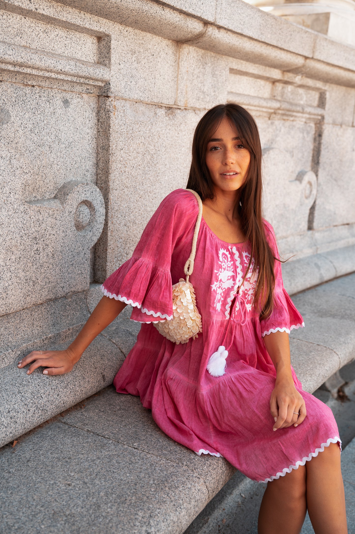 Udaipur Rosa: Vestido 23414- Paquete de 3 (17€/Cada Unidad)
