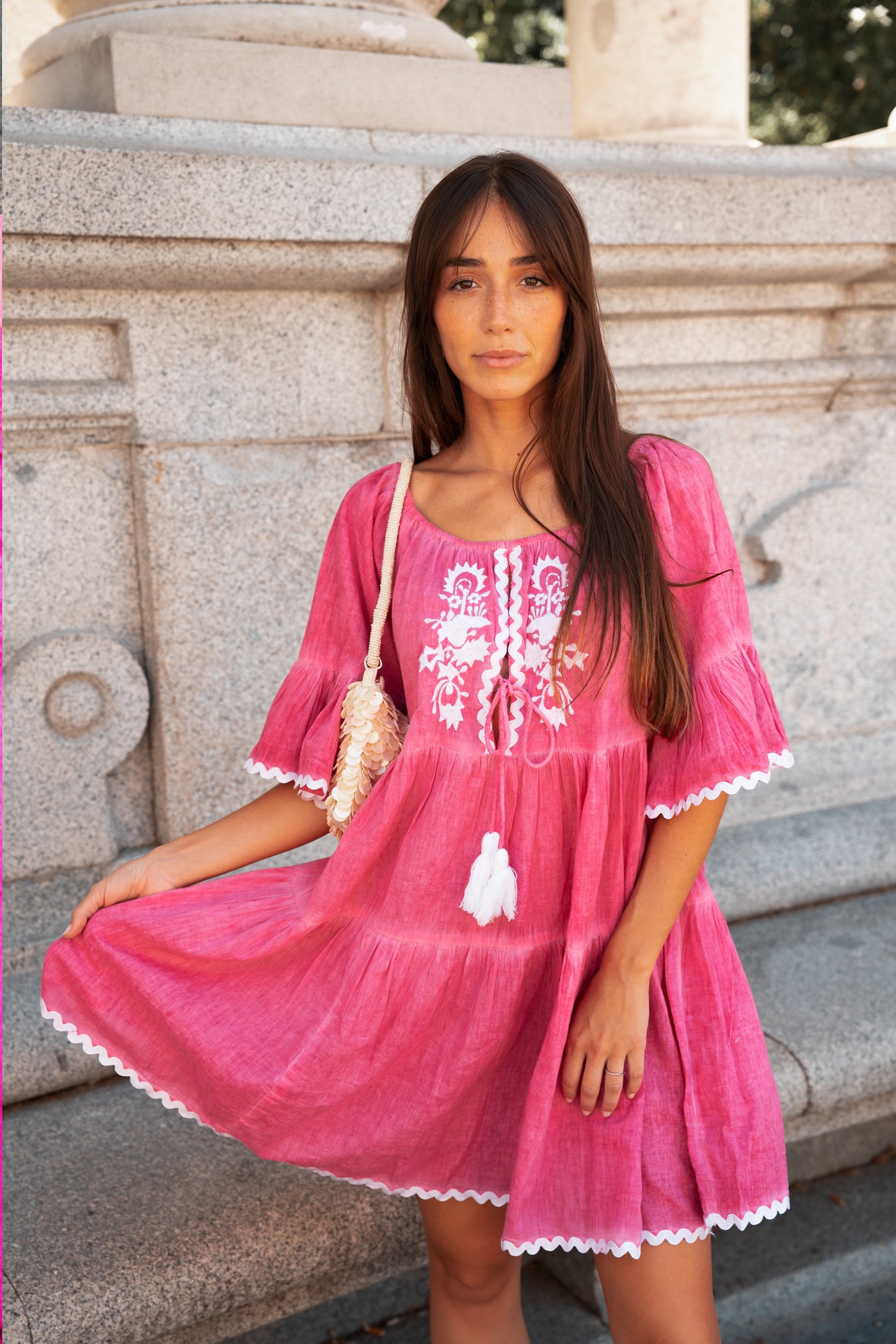 Udaipur Rosa: Vestido 23414- Paquete de 3 (17€/Cada Unidad)