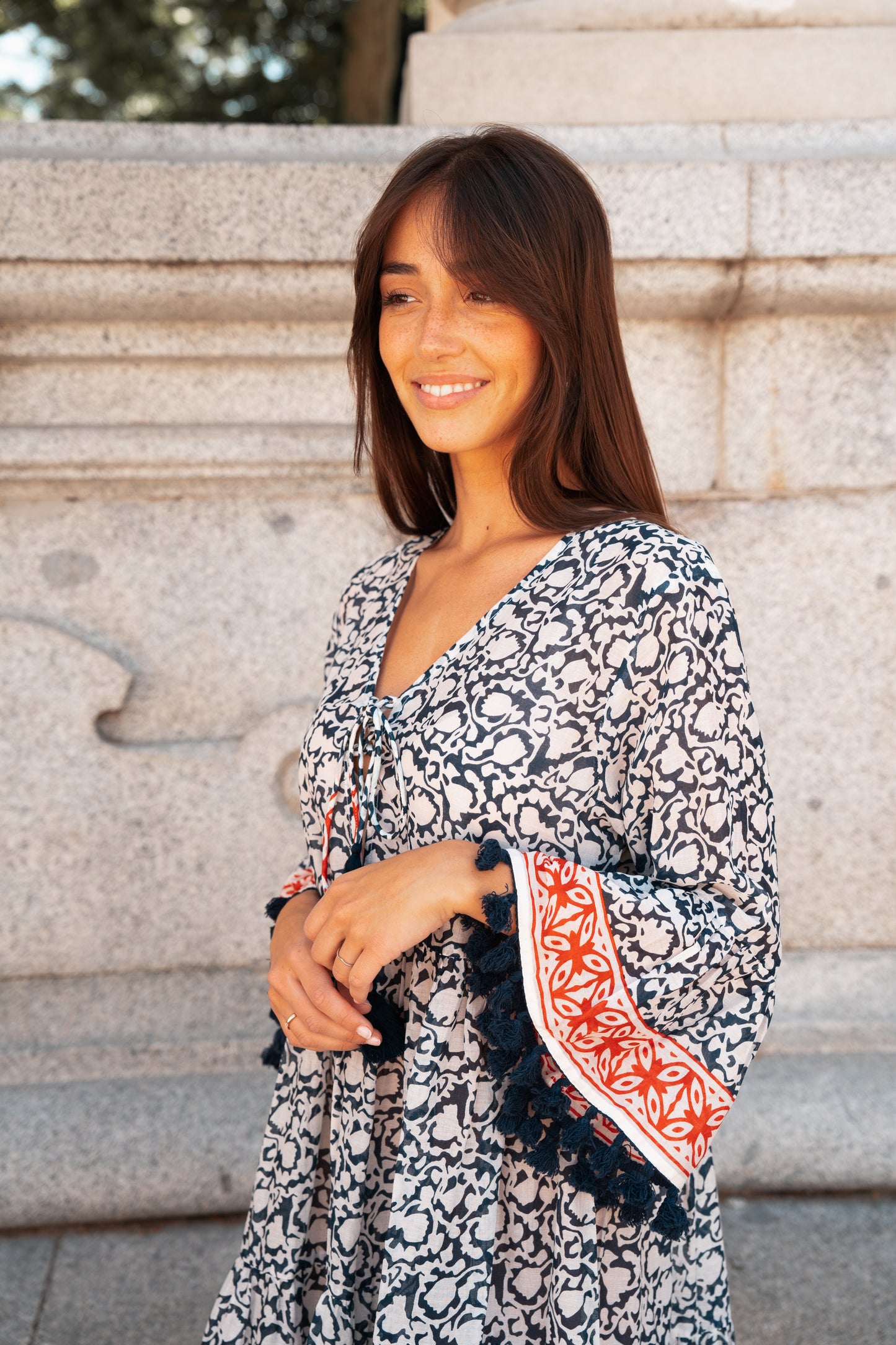 Geriba: Navy Red Vestido 55206- Paquete de 4 (17€/Cada Unidad)