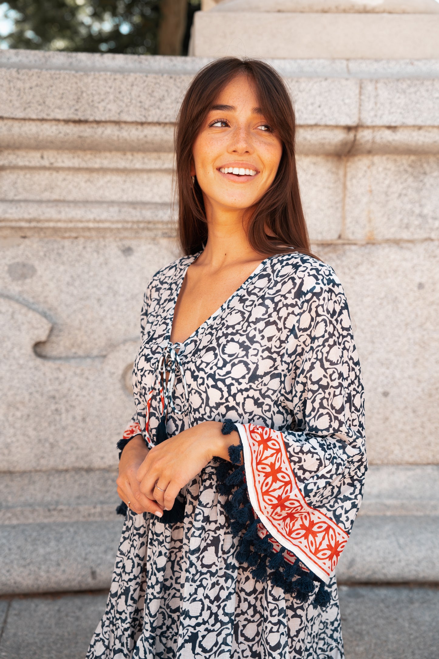 Geriba: Navy Red Vestido 55206- Paquete de 4 (17€/Cada Unidad)