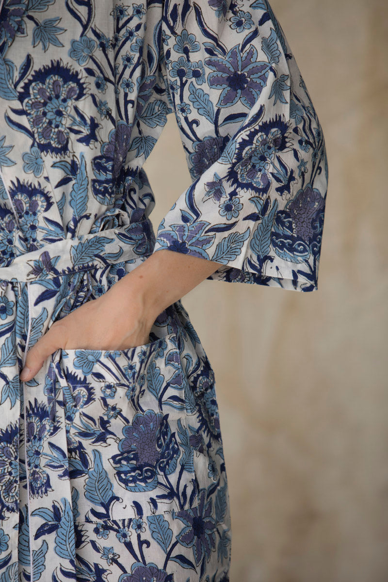 Kimono Flor Indigo- Paquete de 2 (14,5€/Cada Unidad)