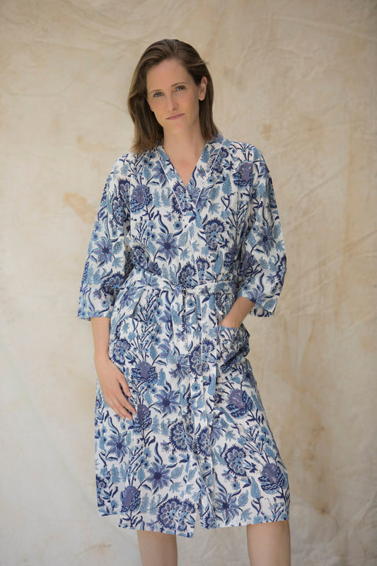 Kimono Flor Indigo- Paquete de 2 (14,5€/Cada Unidad)